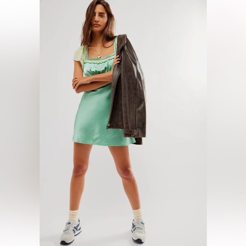 Free People Violet Visions Mini Dress
